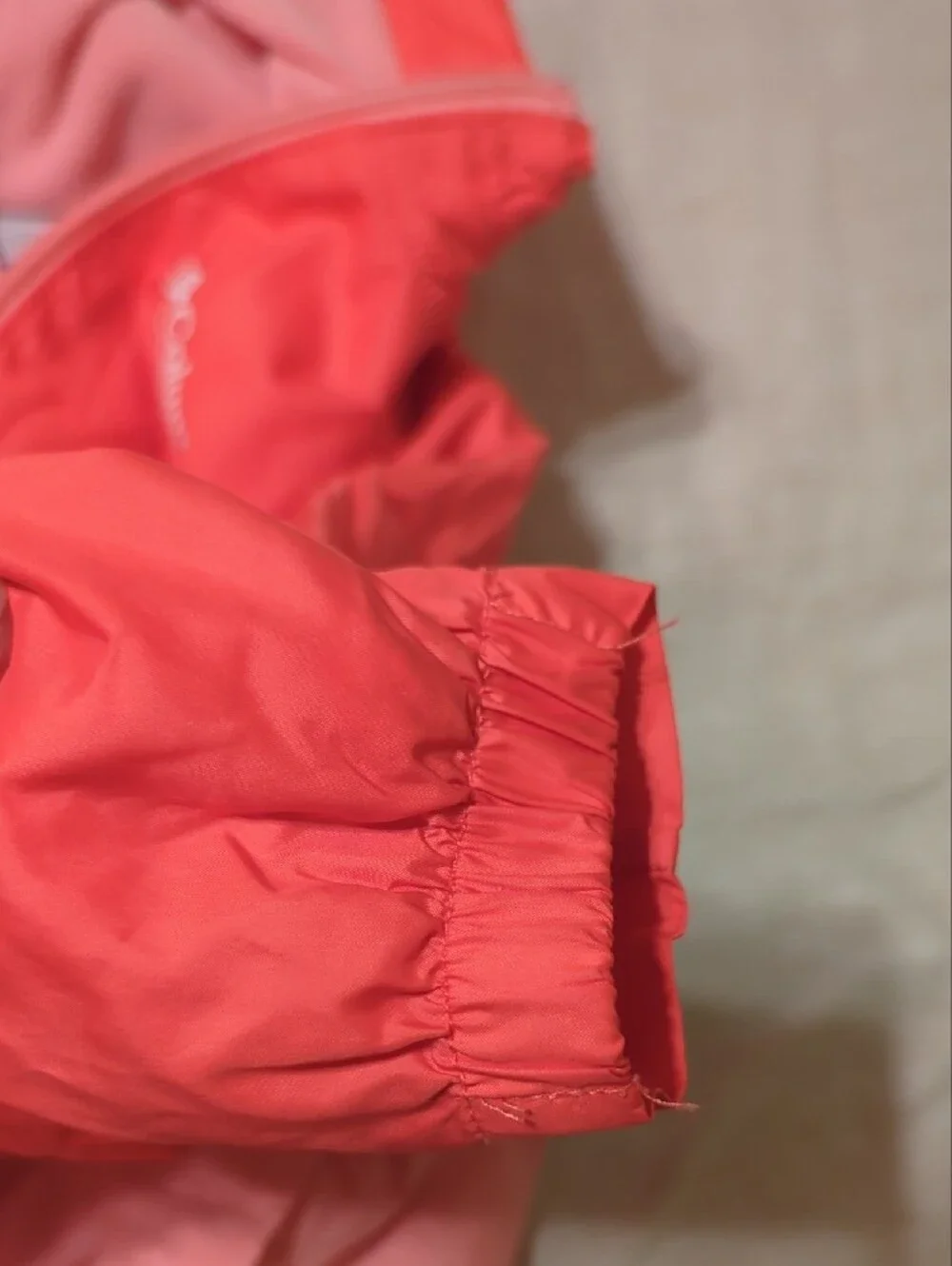 Columbia Kids Two-Tone Pink Hooded Rain Jacket